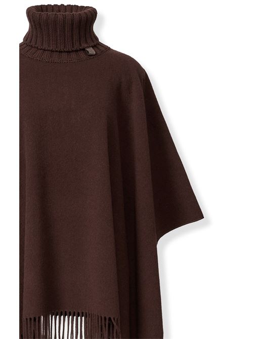 CASHMERE BLEND PONCHO FABIANA FILIPPI | SAD215A8021269 EBANO
